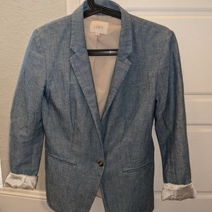 Ann Taylor linen blazer